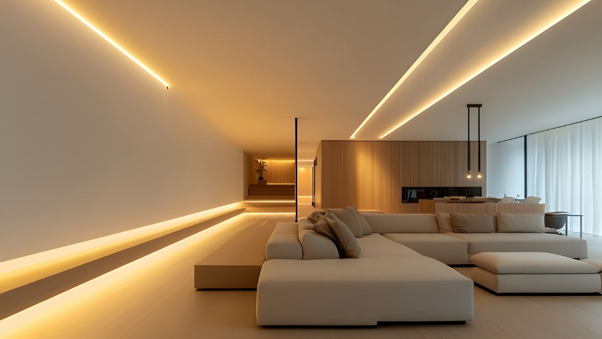 Iluminação linear embutida: como usar para valorizar ambientes modernos - Todeschini Sumaré