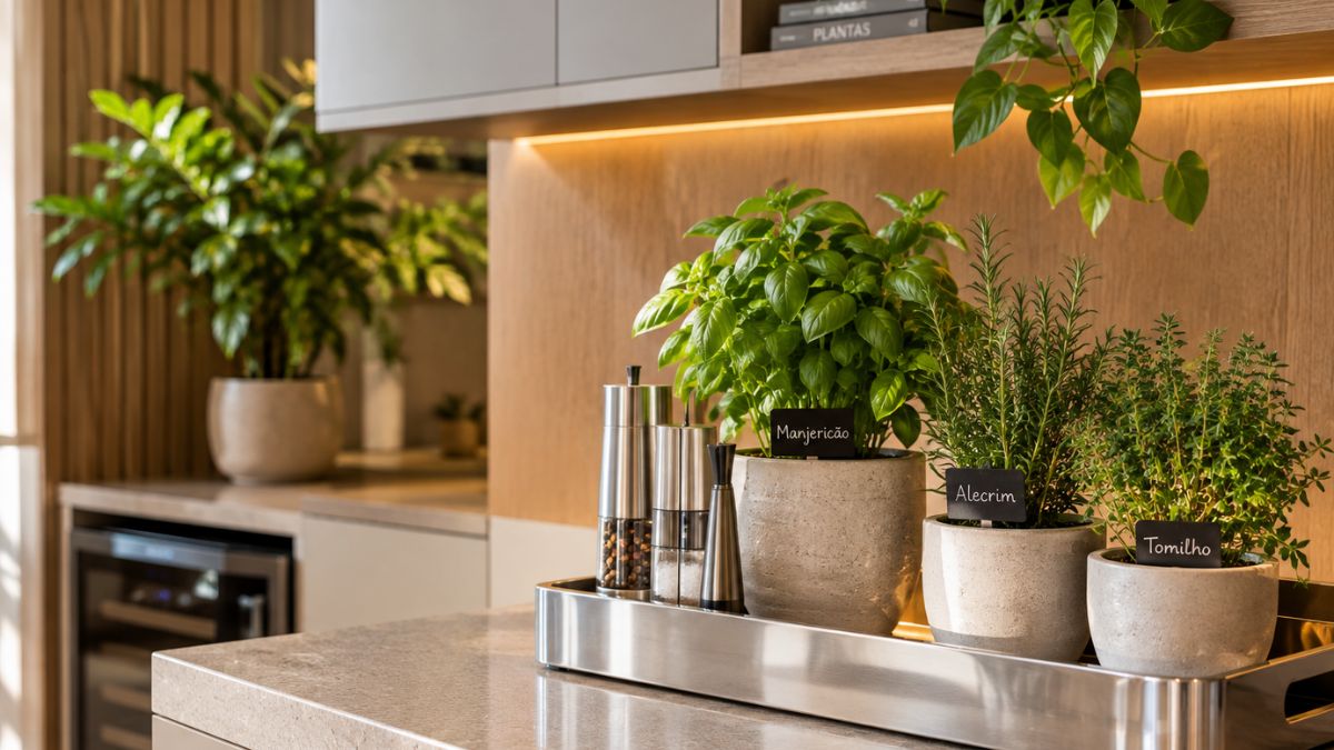 Móveis planejados com espaço para plantas: modelos e acabamentos - Todeschini Sumaré